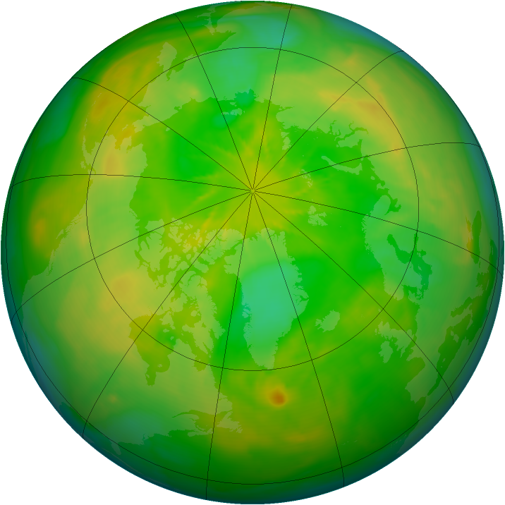 Arctic ozone map for 11 June 2014